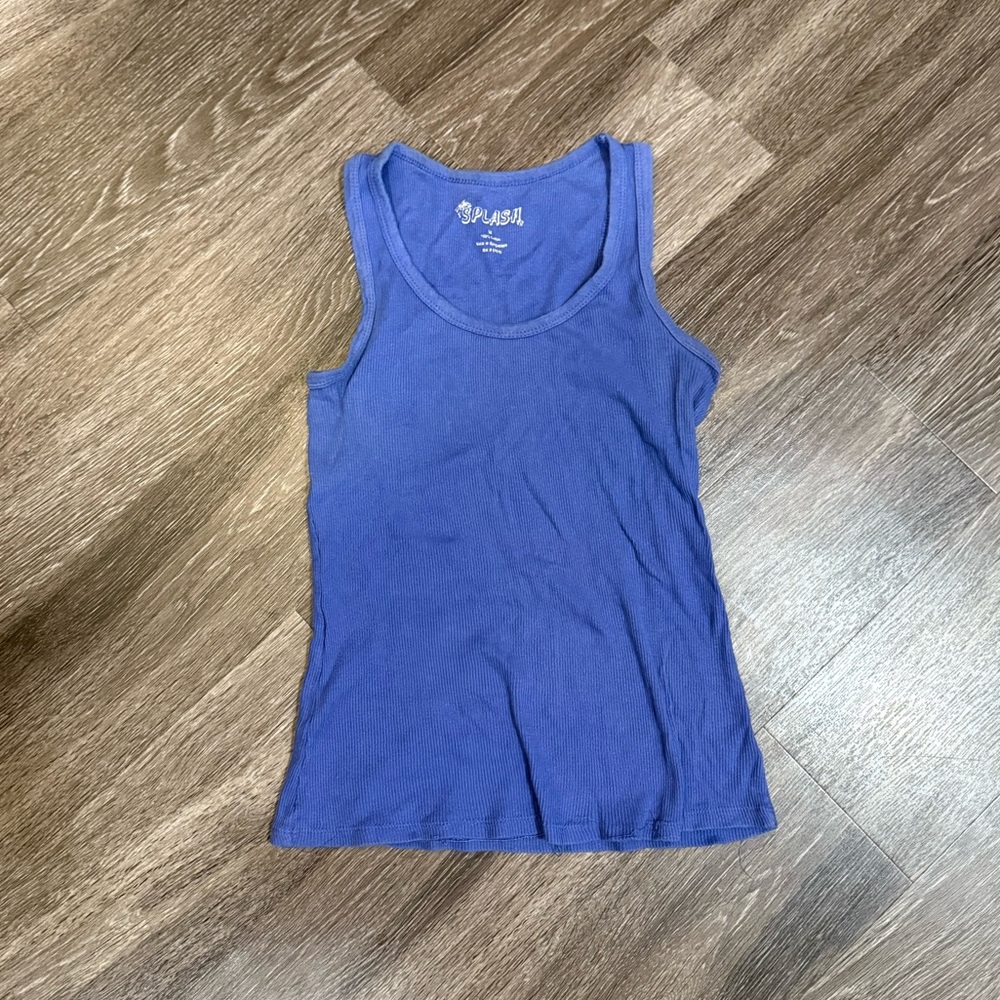 Splash Blue Tank Top